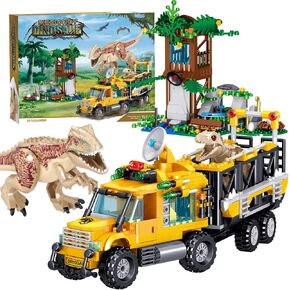 546 PCS Dinosaurs Building Build Set ، ألعاب الديناصورات لعمر 6 سنوات+سنوات ، Dinosaur Park World ، هدايا عيد ميلاد الدينو للبناء للأولاد in Saudi Arabia