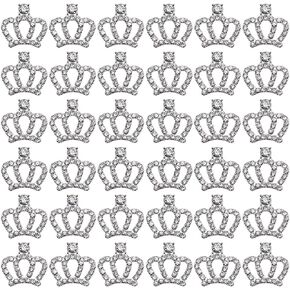 DICOSMETIC 50Pcs Rhinestone Crowns for Crafts 16x17x3mm Small Crown Embellishment Resin Rhinestone Embellishments Flatback Crystal Accessories for Handmade Hair Accessories Craft Clothes Decor in Kuwait