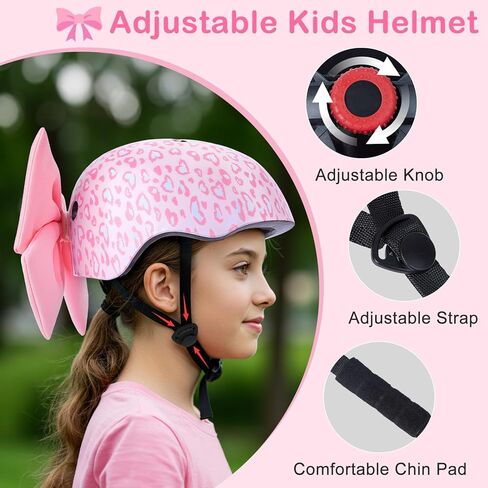 خوذة للأطفال من 8 إلى 14 عامًا ، خوذة دراجة للأطفال مع القوس DIY ، خوذات دراجة شبابية قابلة للتعديل in Kuwait