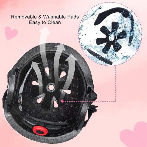 خوذة للأطفال من 8 إلى 14 عامًا ، خوذة دراجة للأطفال مع القوس DIY ، خوذات دراجة شبابية قابلة للتعديل in Kuwait