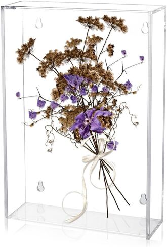 AHHANDMaker Acrylic Book Display Case ، Wall Mount Clear Display Case للكتاب المقدس ، مربع منظم Case Protector Flower للكتب القابلة للتحصيل ، مجوهرات المجوهرات (7x10x2 بوصة) in Saudi Arabia