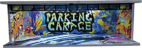 1/64 Diorama Car Garage Model,Fits for Hot Wheel Diecast Model Car,Tri-Color Dimmable LED Lighting Car Parking Lot Storage Model,with Acrylic Dust Door(L004-Fantasy Garage) in Saudi Arabia