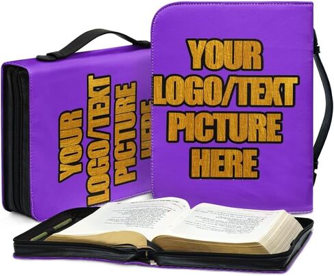 Personalized Bible Cover Case for Women Bible Holder Leather Book Case with Handle Gift for Men Protective Bag for Bible Study Supplies Style21 in Saudi Arabia