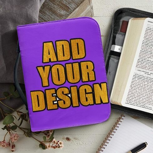 Personalized Bible Cover Case for Women Bible Holder Leather Book Case with Handle Gift for Men Protective Bag for Bible Study Supplies Style21 in Saudi Arabia