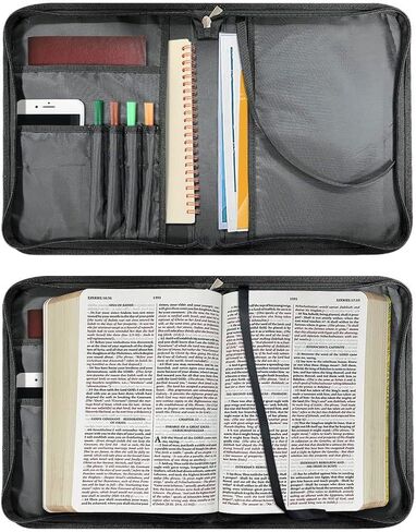 Personalized Bible Cover Case for Women Bible Holder Leather Book Case with Handle Gift for Men Protective Bag for Bible Study Supplies Style21 in Saudi Arabia
