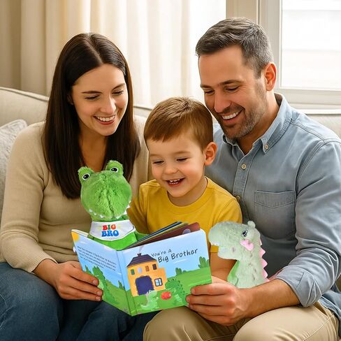 Big Brother Gift for Boy for Older Siblings of New Baby Includes Plush Dinosaur with Storybook, Ideal Birthday & Special Occasion Gift for Boys (Big Brother/Little Sister) in Kuwait