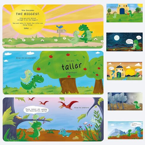 Big Brother Gift for Boy for Older Siblings of New Baby Includes Plush Dinosaur with Storybook, Ideal Birthday & Special Occasion Gift for Boys (Big Brother/Little Sister) in Kuwait