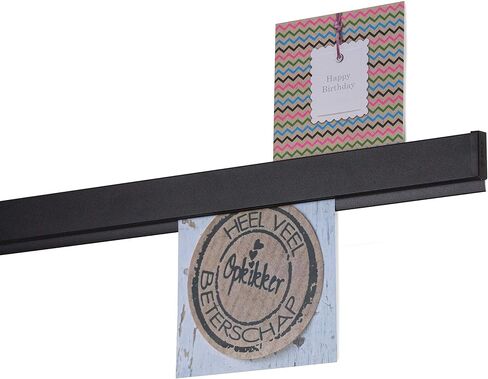 STAS papergrip - Restaurant Ticket Holder - Ticket Rail Bulletin bar - Poster Hanger - 59 inch (150 cm) (Black) in Kuwait
