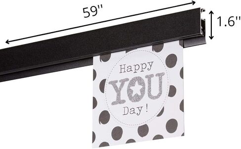 STAS papergrip - Restaurant Ticket Holder - Ticket Rail Bulletin bar - Poster Hanger - 59 inch (150 cm) (Black) in Kuwait