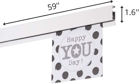 STAS papergrip - Restaurant Ticket Holder - Ticket Rail Bulletin bar - Poster Hanger - 59 inch (150 cm) (Black) in Kuwait