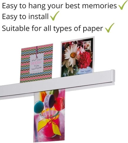 STAS papergrip - Restaurant Ticket Holder - Ticket Rail Bulletin bar - Poster Hanger - 59 inch (150 cm) (Black) in Kuwait