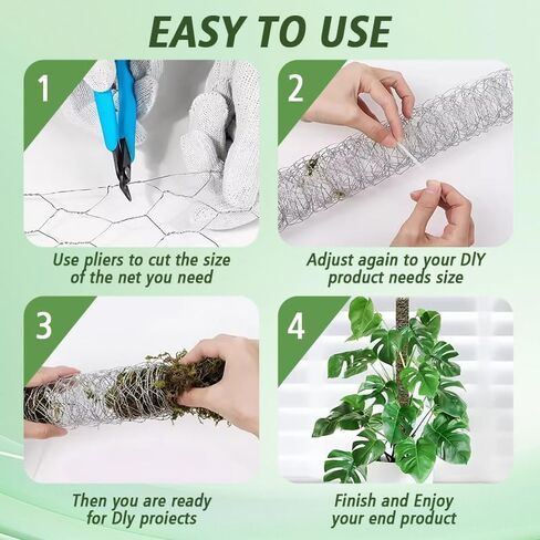 Floral Chicken Wire for Arrangements 4x196 Inch Chicken Wire Mesh Lightweight Craft Netting for Flower Arrangements Wedding Decor DIY Crafts Wreaths Centerpieces (Green) in Saudi Arabia