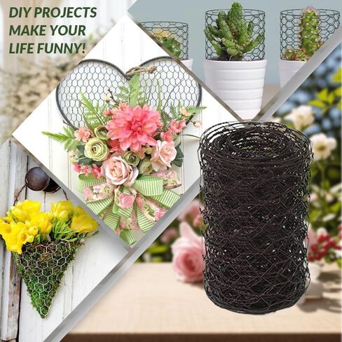 Floral Chicken Wire for Arrangements 4x196 Inch Chicken Wire Mesh Lightweight Craft Netting for Flower Arrangements Wedding Decor DIY Crafts Wreaths Centerpieces (Green) in Saudi Arabia
