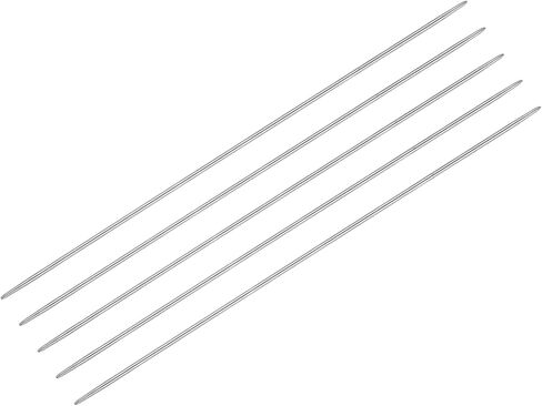 uxcell 5pcs knitting eedle 3mm قطر 5.9 بوصات الطول من الفولاذ المقاوم للصدأ مزدوج السترة المطبوعة الإبر للمشاريع المصنوعة يدويًا DIY الحياكة in Saudi Arabia