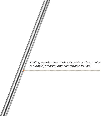 uxcell 5pcs knitting eedle 3mm قطر 5.9 بوصات الطول من الفولاذ المقاوم للصدأ مزدوج السترة المطبوعة الإبر للمشاريع المصنوعة يدويًا DIY الحياكة in Saudi Arabia