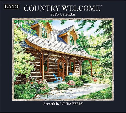 Lang Companies ، Country Welcome 2026 Wall Calendar by Laura Berry ، 13.4 '× 12' '، تقويم مدته 12 شهرًا مع ملزمة in Kuwait