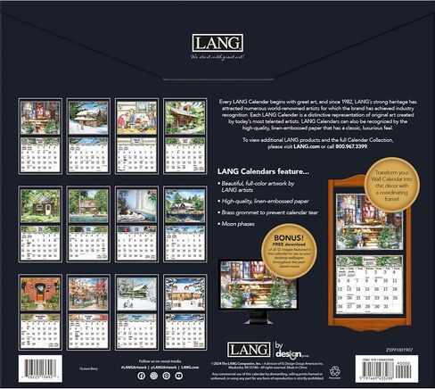 Lang Companies ، Country Welcome 2026 Wall Calendar by Laura Berry ، 13.4 '× 12' '، تقويم مدته 12 شهرًا مع ملزمة in Kuwait