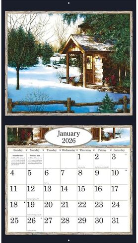 Lang Companies ، Country Welcome 2026 Wall Calendar by Laura Berry ، 13.4 '× 12' '، تقويم مدته 12 شهرًا مع ملزمة in Saudi Arabia