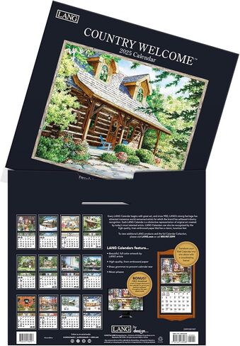 Lang Companies ، Country Welcome 2026 Wall Calendar by Laura Berry ، 13.4 '× 12' '، تقويم مدته 12 شهرًا مع ملزمة in Kuwait
