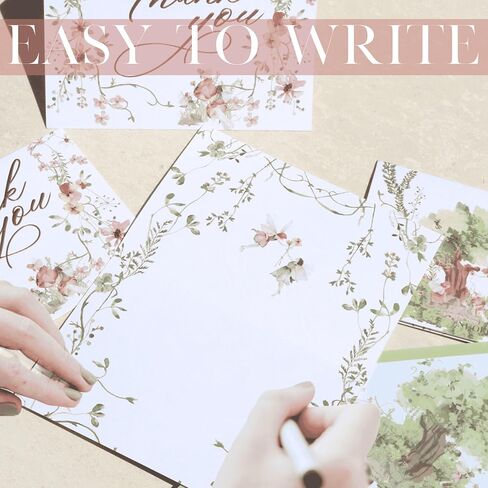NUOERP Thank You Cards with Envelopes – 30 Pack Floral Foil Designs, 2 Elegant Styles on Premium Paper – Wedding, Baby Shower, Graduation, Bridal Shower, Business Thank You Notes, Greeting Cards in Saudi Arabia