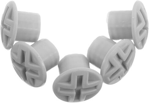 Garneck 5pcs الأطفال شريحة تثبيت الأغطية المسمار: أغطية رأس المسمار البلاستيكي للأطفال شريحة سلامة سلامة ملحقات طفل معدات لعب الترباس ، رمادي in Kuwait