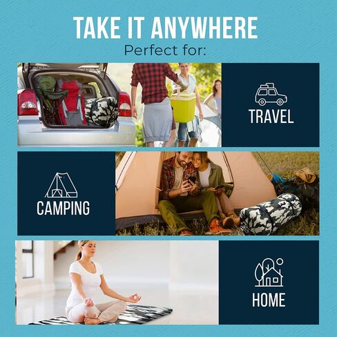 Foamma 4 '' X 26 '' X 64 '' Memory Foam Foam Foam Camouflage Camping Camping مع غطاء سحاب من الصوف الناعم ، قابلة للطي ومحمولة ، ريف ، خيمة ، سرير ضيوف ، في الهواء الطلق ، مرغوب معتمد in Saudi Arabia