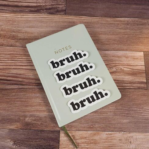 Bruh Sticker for Hydroflask - Funny Internet Decals - Bro Typography Font Stickers for Laptop in Saudi Arabia