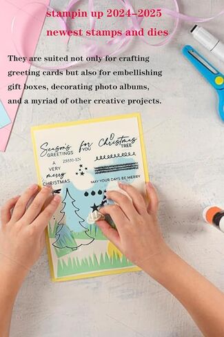 Die Cuts for Card ، Stampin Up 2024-2025 مجموعات جديدة من الطوابع والموت لـ DIY ألبوم المهرجانات المختلفة ، بطاقة المعايير ، أعياد الميلاد ، in Saudi Arabia