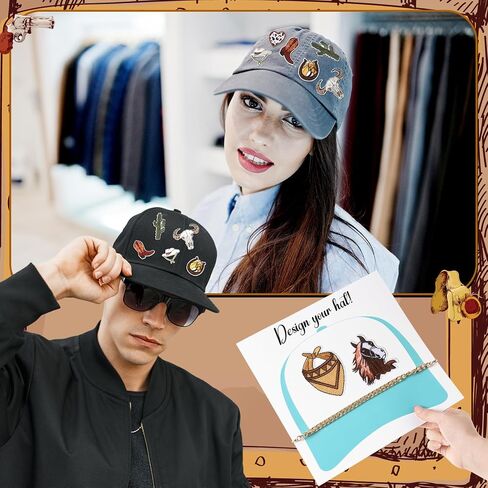 Patelai 8 PCS Truck Hat Template Palette Palette Clotful Baseball CAPE CAPLATES إنشاء بقع مخصصة لتصميمات الشاحنة CAP Design Sovesors لتصميم تصحيحات DIY مخصصة in Saudi Arabia