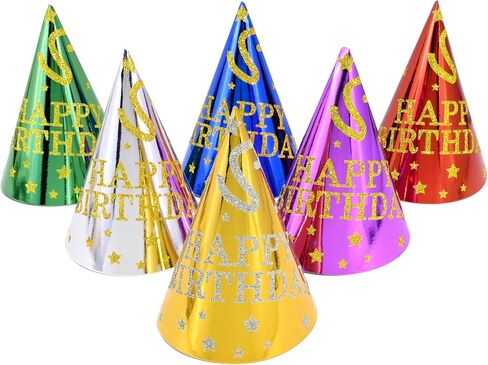 قبعات الحفلات 12 PCS Canrevel للأطفال والبالغين ، والملابس الرئيسية للحفلات ، وقبعات عيد ميلاد سعيد ، وزينة حفلة عيد ميلاد in Kuwait