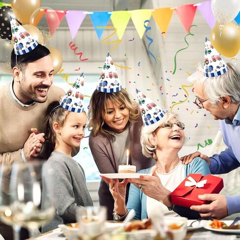 قبعات الحفلات 12 PCS Canrevel للأطفال والبالغين ، والملابس الرئيسية للحفلات ، وقبعات عيد ميلاد سعيد ، وزينة حفلة عيد ميلاد in Kuwait