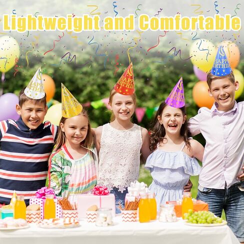 قبعات الحفلات 12 PCS Canrevel للأطفال والبالغين ، والملابس الرئيسية للحفلات ، وقبعات عيد ميلاد سعيد ، وزينة حفلة عيد ميلاد in Kuwait