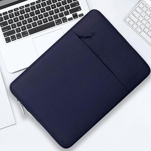 13 inch Laptop Sleeve Case for MacBook Air M4 M3 M2 M1 (2025-2018) & MacBook Pro M2 M1 (2025-2016), Vertical Polyester Computer Sleeve Bag with Pocket, Navy Blue in Saudi Arabia