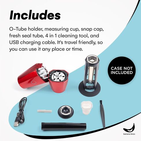 Electric Smart Herb and Spice Grinder - Gold OTTO by Banana Bros with Carrying Case and Pollen Catcher in Saudi Arabia