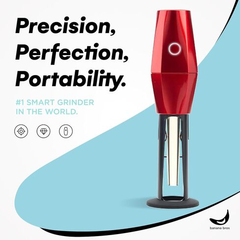 Electric Smart Herb and Spice Grinder - Gold OTTO by Banana Bros with Carrying Case and Pollen Catcher in Saudi Arabia