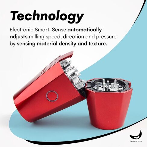 Electric Smart Herb and Spice Grinder - Gold OTTO by Banana Bros with Carrying Case and Pollen Catcher in Saudi Arabia