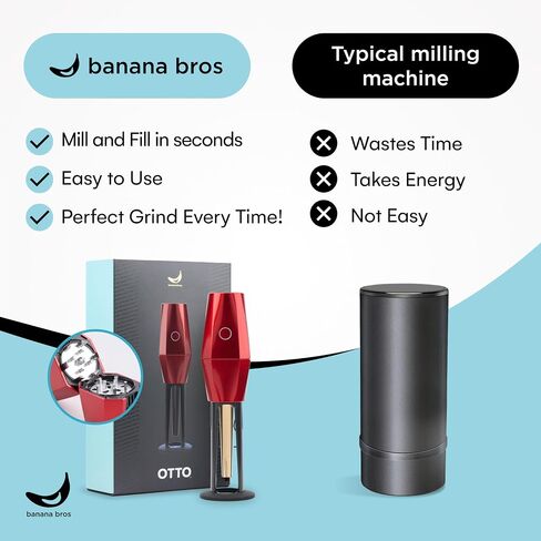 Electric Smart Herb and Spice Grinder - Gold OTTO by Banana Bros with Carrying Case and Pollen Catcher in Saudi Arabia