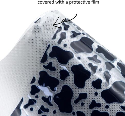 Transparent PVC Printed Faux Leather Roll 11.8" x 47.2" (30 cm x 120 cm) Synthetic Leather for Cosmetic Bag Bows Earrings Making DIY Projects (Bat) in Saudi Arabia