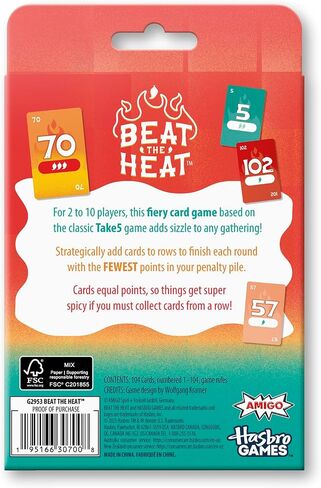 Beat The Heat Game | Family Party Card Game for Kids and Adults | Ages 8+ | 2 to 10 Players | 20 Mins. | Easy to Learn Strategy Card Games for Groups in Saudi Arabia