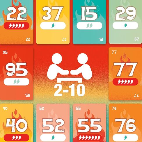 Beat The Heat Game | Family Party Card Game for Kids and Adults | Ages 8+ | 2 to 10 Players | 20 Mins. | Easy to Learn Strategy Card Games for Groups in Saudi Arabia