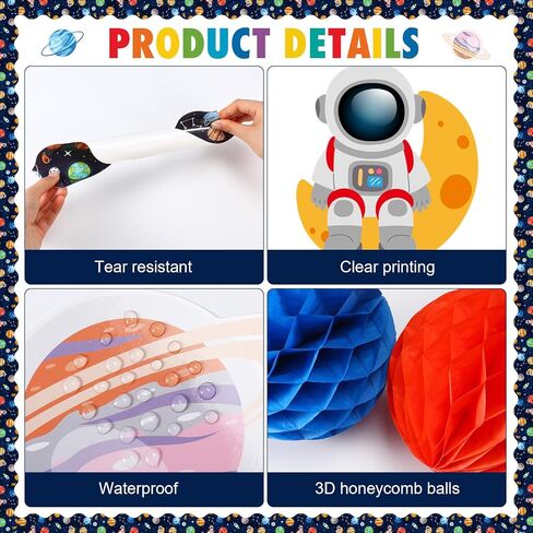 Pasimy Space Classroom Decorations Reading Will Take You Everywhere Bulletin Board Decorations with 3D Honeycomb Ball Galaxy Book Paper Cutouts for Library Back to School Classroom Chalkboard Decor in Saudi Arabia