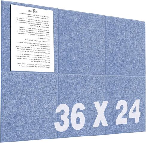 لوحة الفلين الكبيرة لجدار 36 "× 24" ، لوحة إعلانات تان الخفيفة ، 6 حزمة من البلاط الجدران مع 30 دبابيس ملونة ، لوحات من المكتب ، المدرسة ، المنزل in Kuwait
