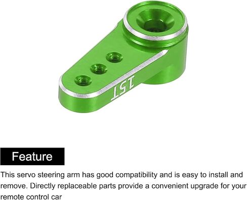 MECCANIXITY 4 Pcs Aluminum Servo Horn 15T Servo Horn Steering Short Arm 17.5mm Length Red Suitable for DIY RC Car/Boat/Airplanes Boat Model Accessories with Screws in Saudi Arabia