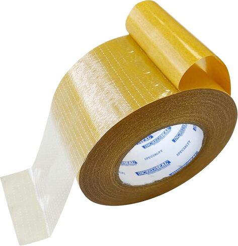 IncrediSeal 3" Double Sided Bi-Directional Fiberglass Reinforced Filament Banner Hemming Mounting Tape, 36 Yards, 9.0 Mil, Heavy Duty Industrial, Permanent Bond, Hobby, Craft, Signs, Displays in Saudi Arabia