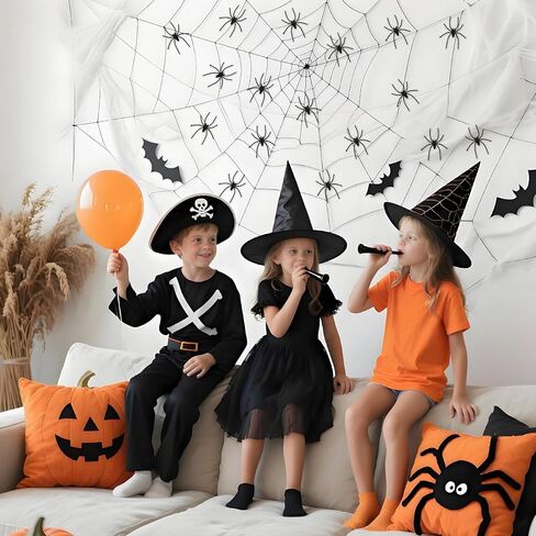 Plastic Spiders, 120 PCS Halloween Fake Spider Decorations, 4 Colors Small Realistic Spiders Toy Prank Props for Halloween Home Party Favors Haunted House April Fool's Day Decor Supplies 2 x 1.8 In in Saudi Arabia