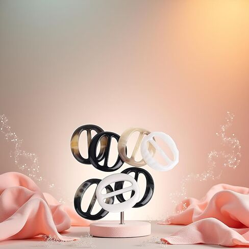 6 PCS 3CM REANIN RESIN TIRT CLIPS CLASPS البلاستيك قميص TEE RINGS و NICKFALING SLIDES COMPLESHING CHINCERCHIFE CLASPS للنساء الفتيات in Kuwait