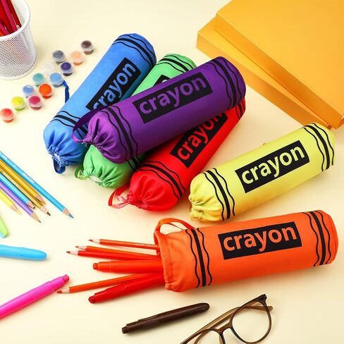 SHERR 6 PCS CRAYON PENCIN POCK CASES BULK CRAYON على شكل أكياس على شكل المعلم هدية مرة أخرى إلى المدرسة. in Saudi Arabia