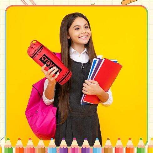 SHERR 6 PCS CRAYON PENCIN POCK CASES BULK CRAYON على شكل أكياس على شكل المعلم هدية مرة أخرى إلى المدرسة. in Saudi Arabia
