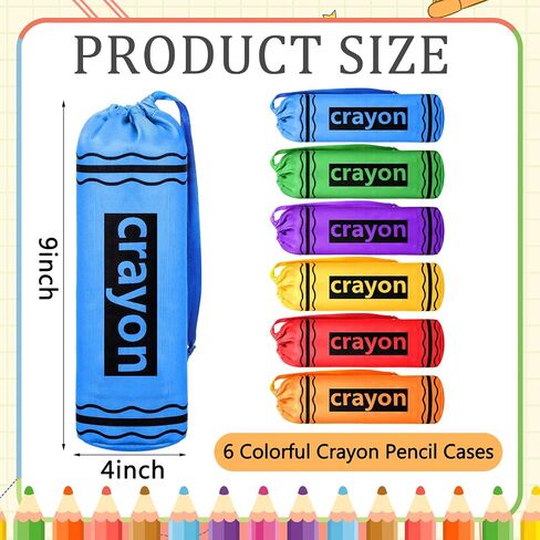 SHERR 6 PCS CRAYON PENCIN POCK CASES BULK CRAYON على شكل أكياس على شكل المعلم هدية مرة أخرى إلى المدرسة. in Saudi Arabia