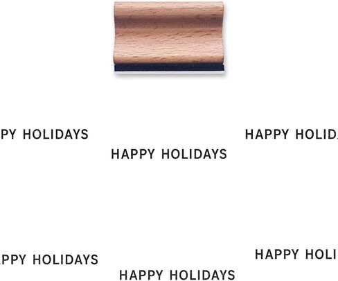 Happy Holidays Rubber Stamp, 1.3inch Stamp for Scrapbooking Card Making Crafting in Saudi Arabia